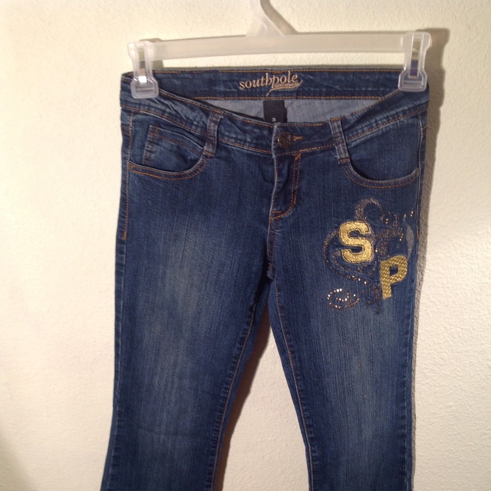 SOUTHPOLE Blue Jeans, flare leg size 3